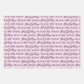 Black Girl Magic Wrapping Paper Geschenkpapier Set (Vorderseite 3)
