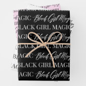 Black Girl Magic Wrapping Paper Geschenkpapier Set (Beispiel)