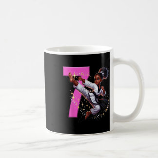 Black Girl Martial Arts Party Taekwon zum 7. Gebur Kaffeetasse