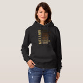 Black Girl Melanin Ebony Chocolate Mocha Espresso Hoodie (Vorne ganz)