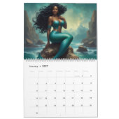 Black Girl Mermaid Magic 2026 Kalender (Jan 2027)