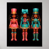 Black Girl Nutcracker Christmas Nk Nutcracker Xmas Poster (Vorne)
