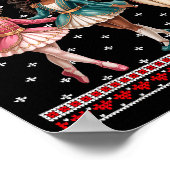Black Girl Nutcracker Western Nutcracker Bow Ugly Poster (Ecke)