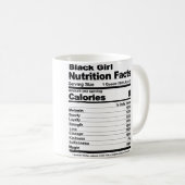 Black Girl Nutritional Facts Black Girl Nutrition  Kaffeetasse (VorderseiteRechts)