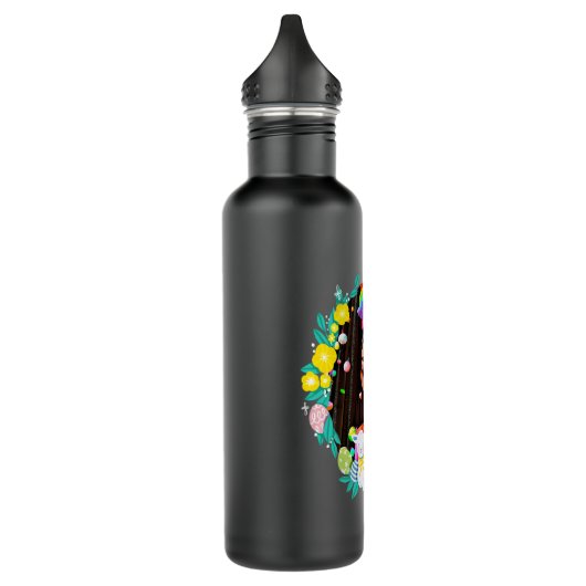 Black Girl Ostermagic Brown Skin Girls Frühjahr EZ Edelstahlflasche (Links)
