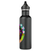 Black Girl Ostermagic Brown Skin Girls Frühjahr EZ Edelstahlflasche (Rechts)