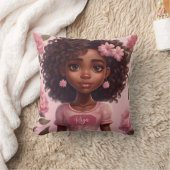 Black Girl Pillow Personalisiert Kissen (Decke)