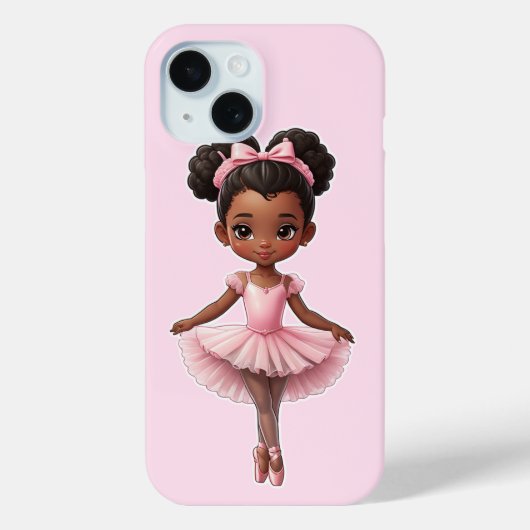Black Girl Pink Ballerina Ballerina Ballett Case-Mate iPhone Hülle (Rückseite)