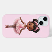 Black Girl Pink Ballerina Ballerina Ballett Case-Mate iPhone Hülle (Rückseite (Horizontal))