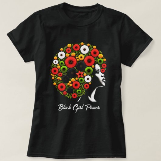 Black Girl Power Personalisiert T-Shirt