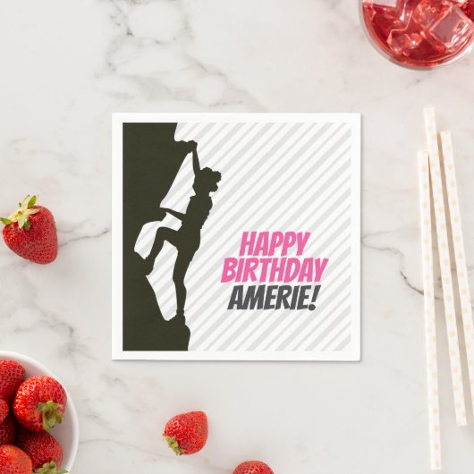 Black Girl Rock Klettern Serviette (Beispiel)