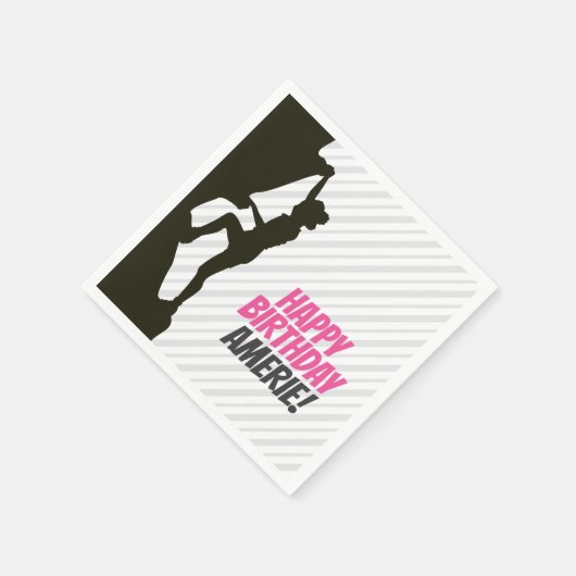 Black Girl Rock Klettern Serviette (Ecke)