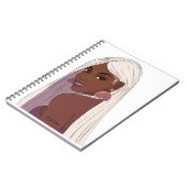 Black Girl Self Care Spiral Foto Notebook Notizblock (Linke Seite)