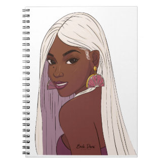 Black Girl Self Care Spiral Foto Notebook Notizblock