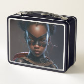 Black Girl Super Hero Lunch Box (Rückseite)