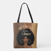 Black Girl Tote Bag Tasche (Rückseite)