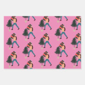 Black Girl Wrapping Paper Flat Sheet Set 3 Geschenkpapier Set (Vorderseite 2)