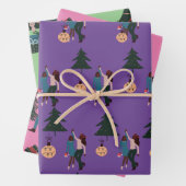 Black Girl Wrapping Paper Flat Sheet Set 3 Geschenkpapier Set (Beispiel)