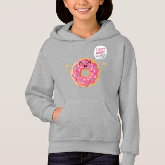 Black Girls Hoodie Süßigkeiten Donut Besorgnis sei