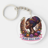 Black Girls lesen Schlüsselanhänger für individuel (Vorderseite)