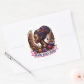 Black Girls Read-Logo-Sticker - Afrozentrisches Vi Runder Aufkleber (Umschlag)