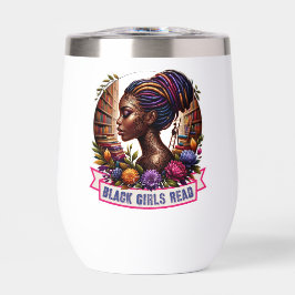 Black Girls Read Logo Wine Tumbler