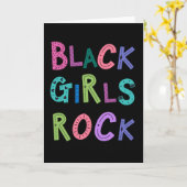 Black Girls Rock Black Queens Princess Kinder Mädc Karte (Gelbe Blume)