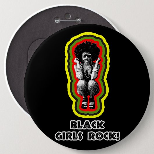 Black Girls Rock! Button (Vorne & Hinten)