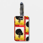 Black Girls Rock Gepäckanhänger (Rückseite vertikal)