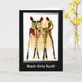 Black Girls Rock Karte (Gelbe Blume)