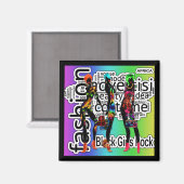Black Girls Rock Magnet (Vorderseite/Rückseite)