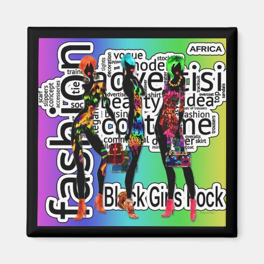 Black Girls Rock Magnet (Vorne)