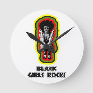 Black Girls Rock! Runde Wanduhr