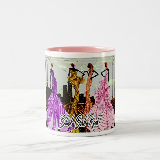 Black Girls Rock! Zweifarbige Tasse (Mittel)