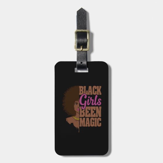 Black Girls waren Magic African Queen Geschenke Gepäckanhänger (Vorderseite vertikal)