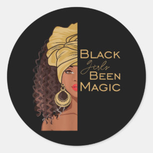Black Girls waren Magic Black History Montag Afrik Runder Aufkleber
