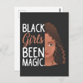 Black Girls waren magische Afrikanerinnen Afro Fra Postkarte (Vorne/Hinten)