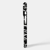 Black Girly Calligraphy Typografy Name Pattern Case-Mate iPhone Hülle (Rückseite / Links)