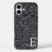 Black Girly Printed Glitzer Stilvoll und Niedlich Case-Mate iPhone Hülle (Rückseite)