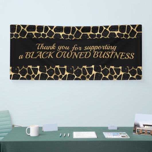 Black Glam Vielen Dank für Unterstützung für Black Banner (Messe)