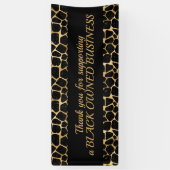 Black Glam Vielen Dank für Unterstützung für Black Banner (Vertikal)