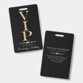 Black Glamorous Diamonds Gold Glitter VIP Loyalty Ausweis (Vorder- & Rückseite)