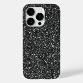 Black Glitter look Case-Mate iPhone Hülle (Rückseite)