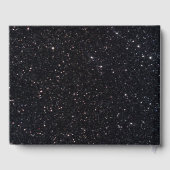 Black Glitzer Diamond Hearts Gästebuch (Rückseite)