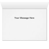 Black Glitzer Diamond Unendlichkeit Danke Karte (Innenansicht Horizontal (Unten))