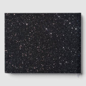 Black Glitzer Gold Infinity Gästebuch (Rückseite)