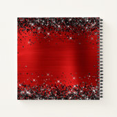 Black Glitzer Red Foil 50 & Fabulous Guest Notizblock (Rückseite)