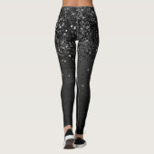 Black Glitzer Sparkle Leggings (Rückseite)