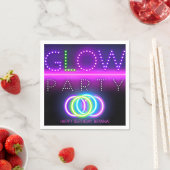 Black Glow Party Neon Lights Geburtstagsparty Serviette (Beispiel)