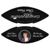 Black Glückwunsch Grad Abschluss Foto Football (Paneele)